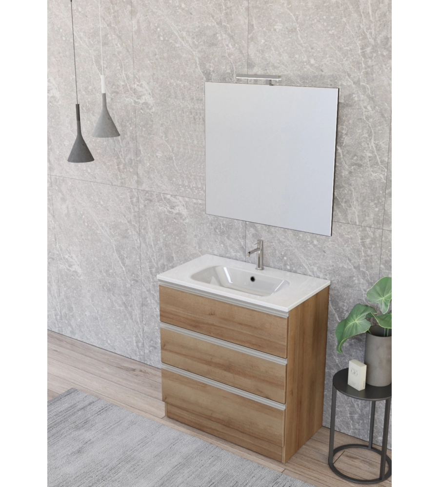 MOBILE BAGNO "CANOVA" ROVERE, 80 CM